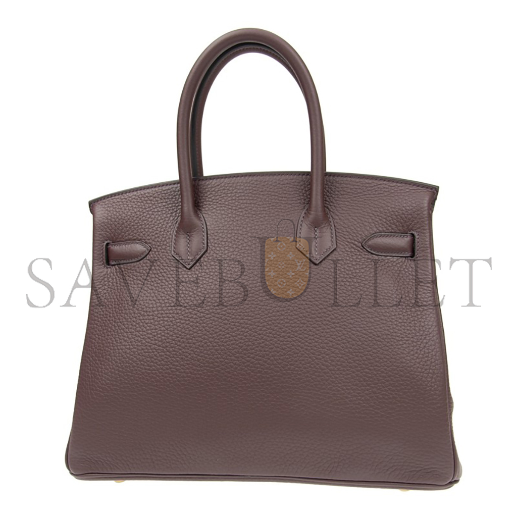 H**mes master birkin 25 togo leather ceramic color high-end luxury gold buckle handbag bk300gtcgp5297 (25*20*13cm)